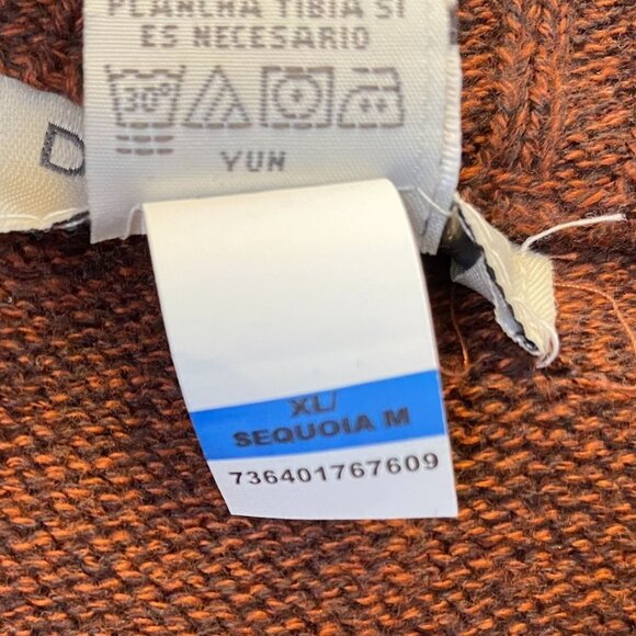 Dockers Mens Sweater Size XL Quarter-Zip Pullover Knit Long Sleeve Casual Brown - Picture 7 of 11